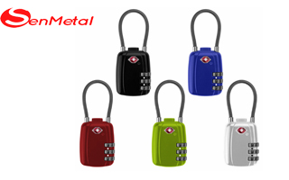 TSA cable combination 3 digit lock